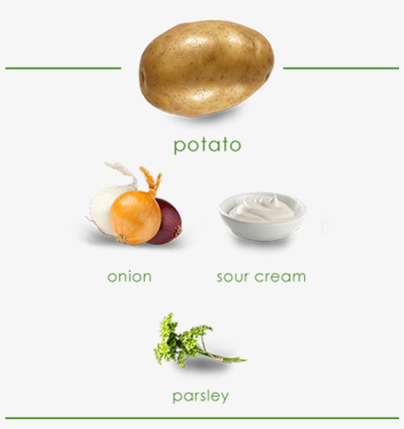 Image Shows Ingredients Which Include A Potato, Onion, - Potato, transparent png download