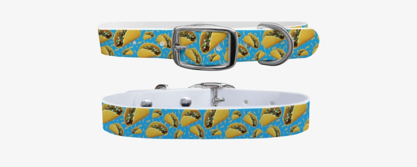 Tacos Blue Dog Collar - Dog Collar, transparent png download