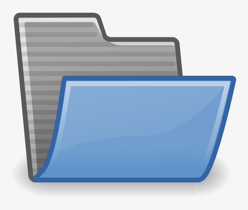 File - Folder-open - Svg - Directory Structure, transparent png download