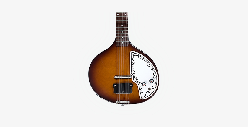 Danelectro Baby Sitar Sunburst, transparent png download