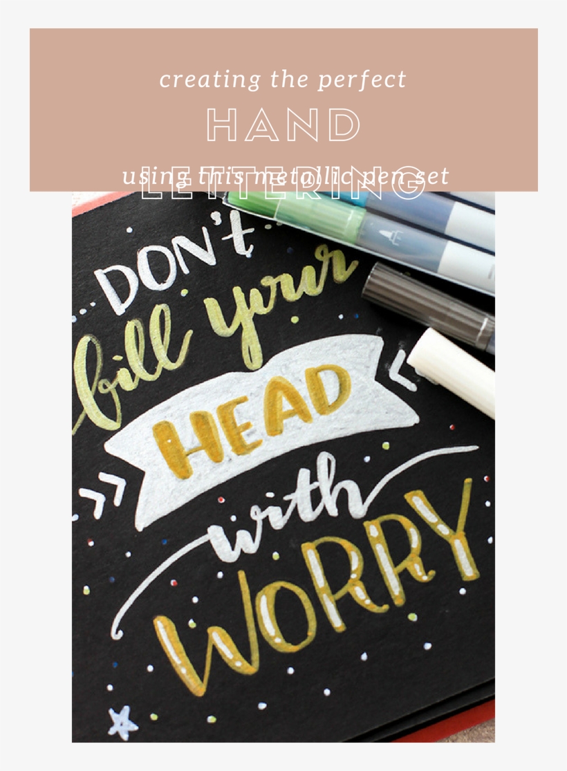 Using A Metallic Micro Pen Set To Practice And Perfect - Homey House Set Of 10: Metallic Colored Pen As Shown, transparent png download