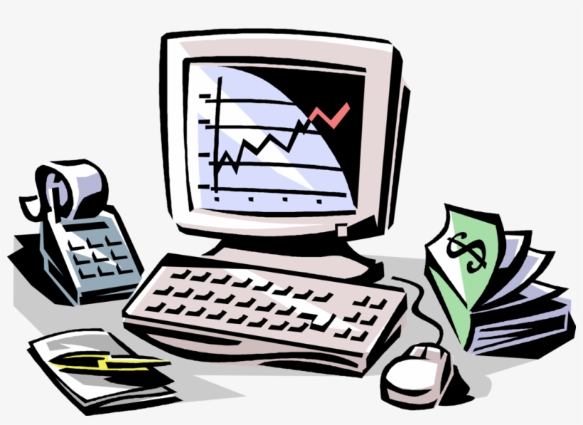 Vector Illustration Of Wall Street Stock Market Analysis - Illustration, transparent png download