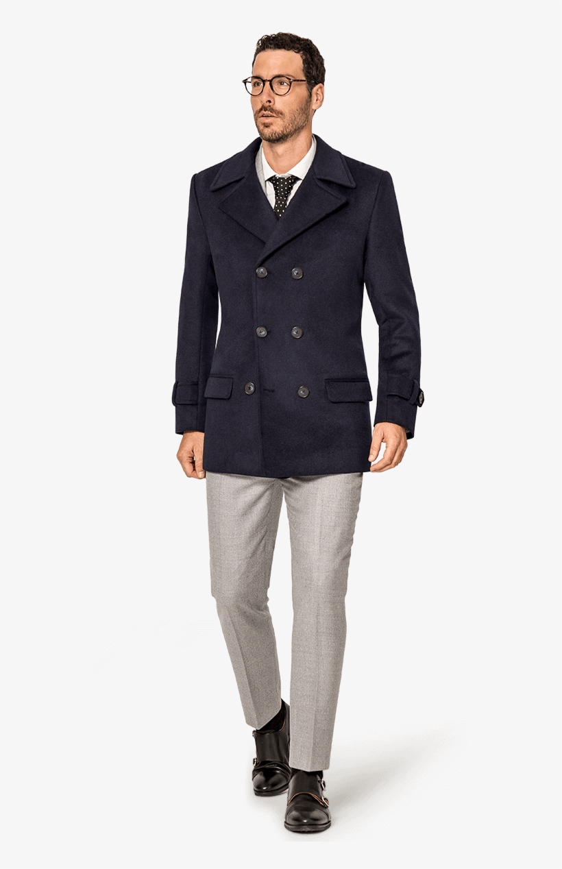 Pea Coat - Mens Peacoat, transparent png download