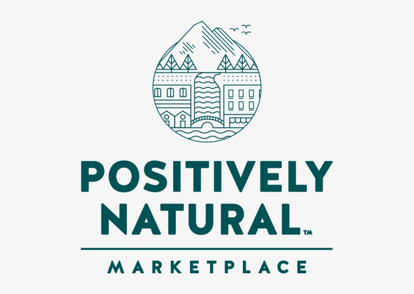 Positivetly Natural Marketplace Logo Stacked Full Color - Matter, transparent png download