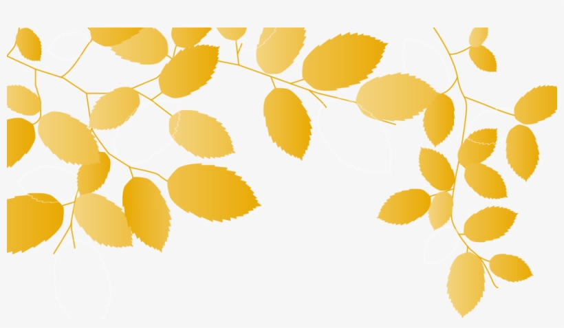Leaves Background - Yellow Leaves Background Png, transparent png download