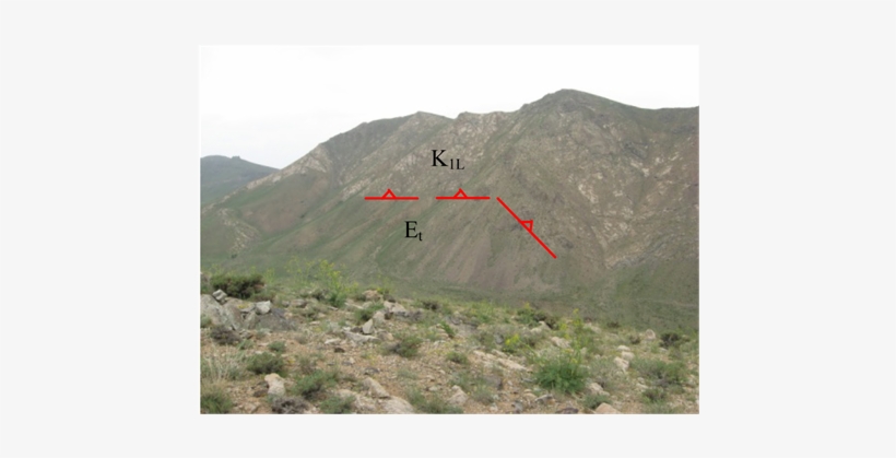 View Of Thrust Fault That Caused Cretaceous Rocks Overturned - Hill, transparent png download
