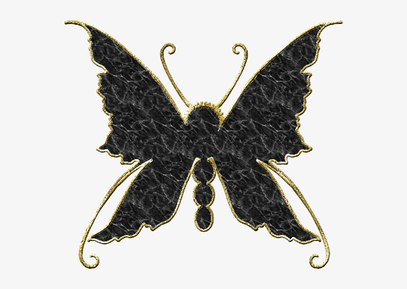 Butterfly Scrap En Png Con Fondo Transparente Para - Black Granite Pattern Shower Curtain, transparent png download