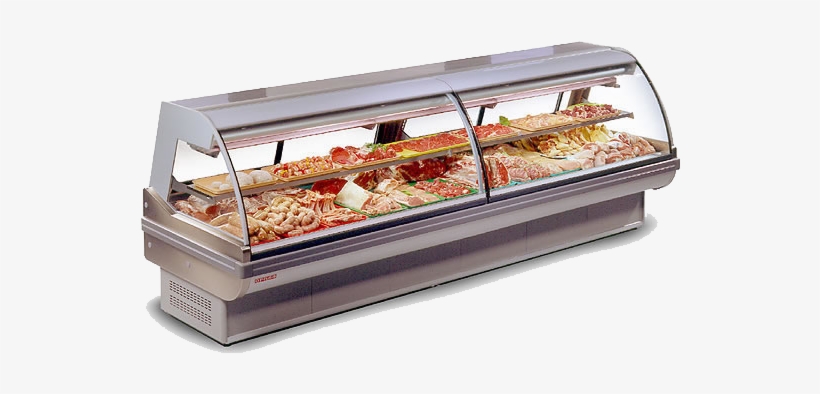 Fish Meat Display - Glass Deli Display Case, transparent png download