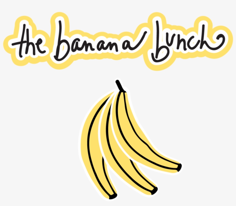 The Banana Bunch Logo White-01 - Banana, transparent png download