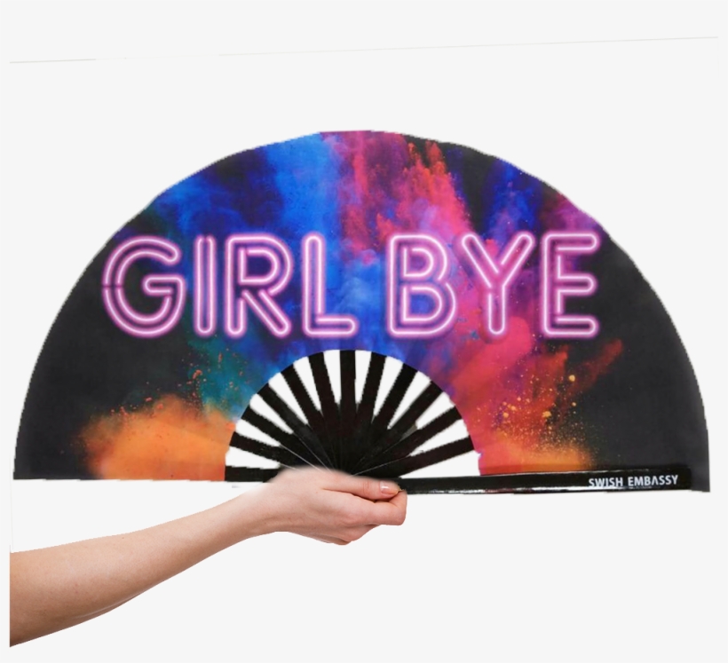Girl Bye Fans Swish Embassy - Hand Fans, transparent png download