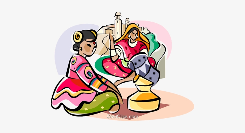 Indian Women In Traditional Dress Royalty Free Vector, transparent png download