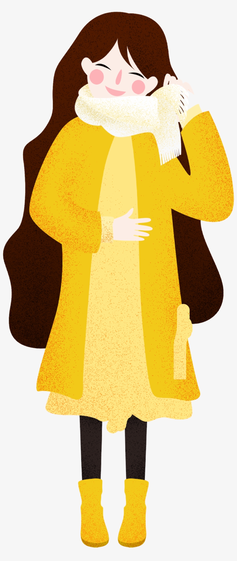 Hand Drawn Cartoon Cute Girl Decorative - Portable Network Graphics, transparent png download