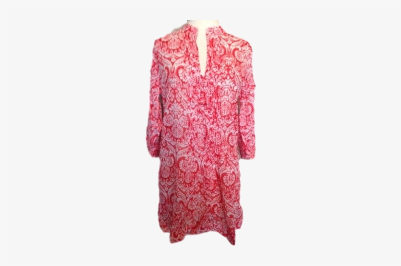 Block Printed Tunic Cum Dress - Dress, transparent png download