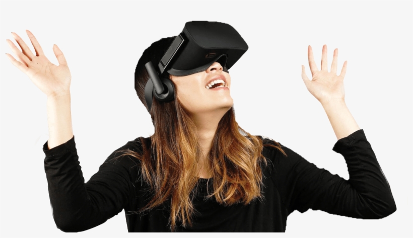 Vr Woman 1 - People In Vr Headsets, transparent png download