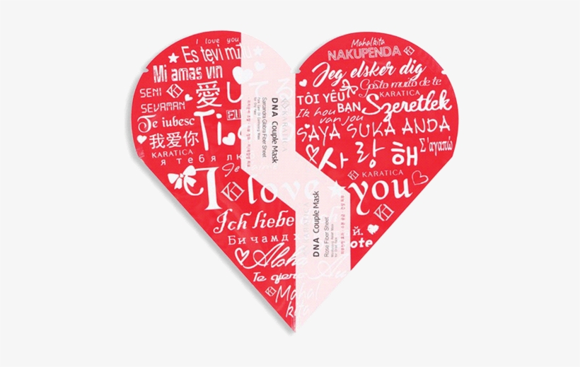 Karatica Dna Couple Mask, transparent png download