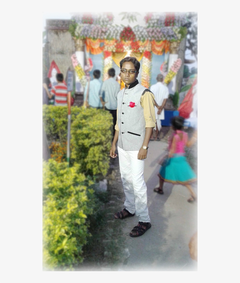 My Pic At Saraswati Puja - Photograph, transparent png download