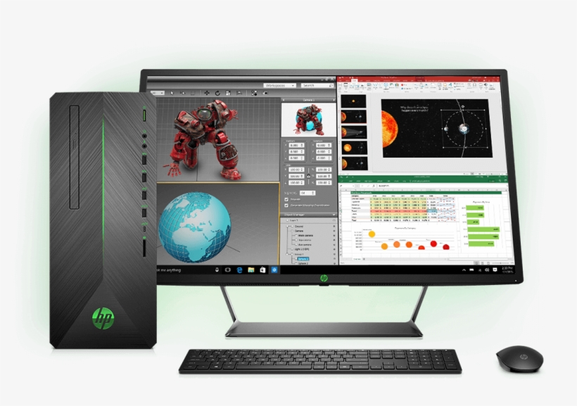 Pavilion Gaming Desktop - Hp Gaming Computer Desktop New, transparent png download