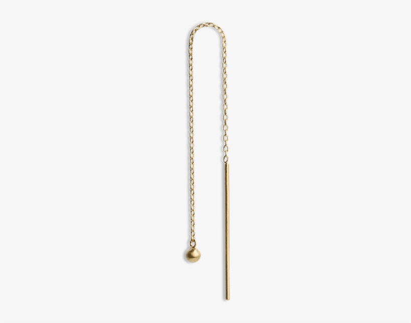Chain Earring With Ball - Yıldız Küpe, transparent png download