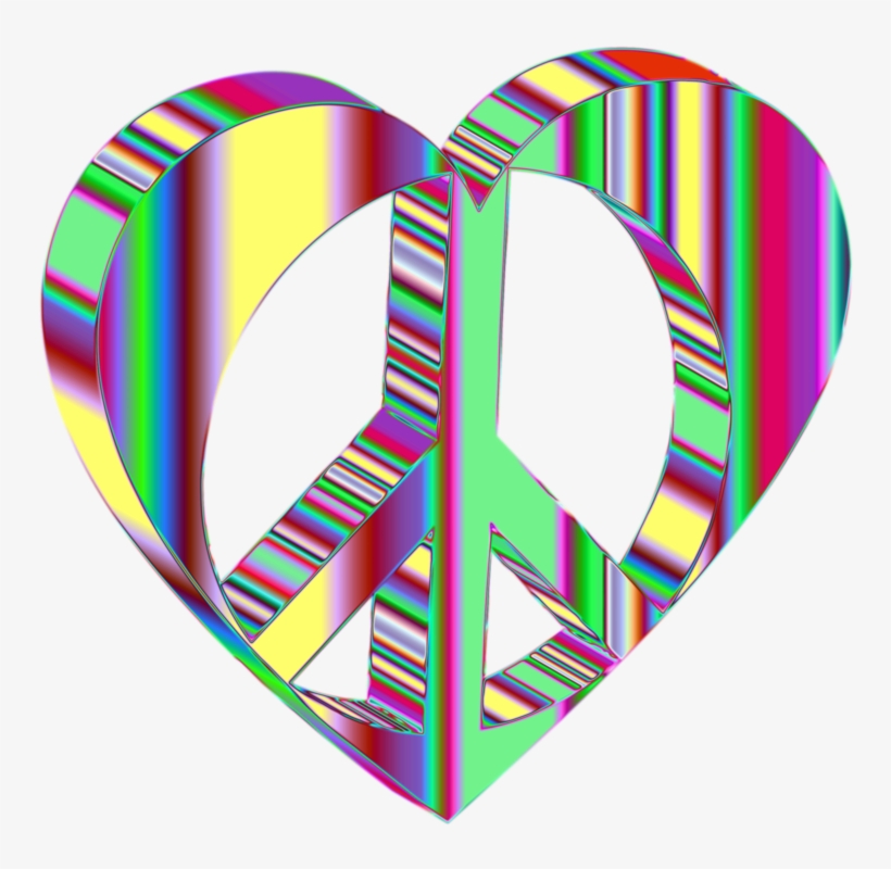 Computer Icons Heart Symbol Download - Peace Heart Transparent Background, transparent png download