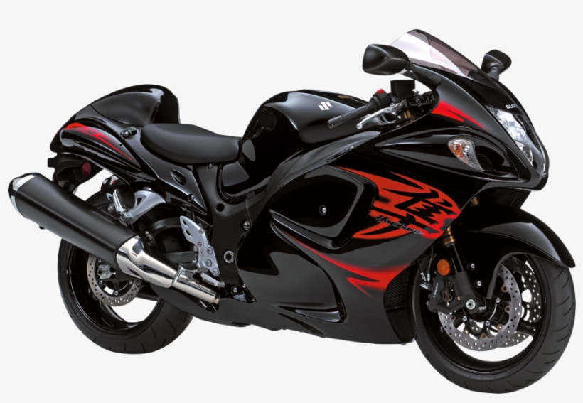 Kawasaki Zzr 1400 - Suzuki Hayabusa Black And Red, transparent png download