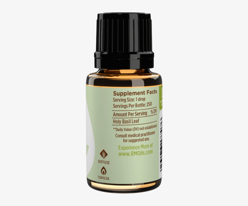 Holy Basil Essential Oil Turn - Rocky Mountain Oils - Lemongrass-15ml, transparent png download