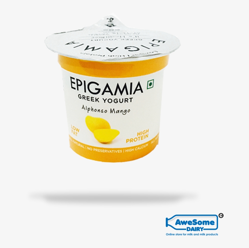 Mango Yoghurt Epigamia - Epigamia Greek Yogurt Blueberry 90gms, transparent png download