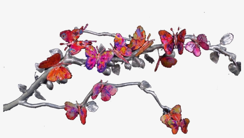Butterflies On Boughs - Butterfly, transparent png download