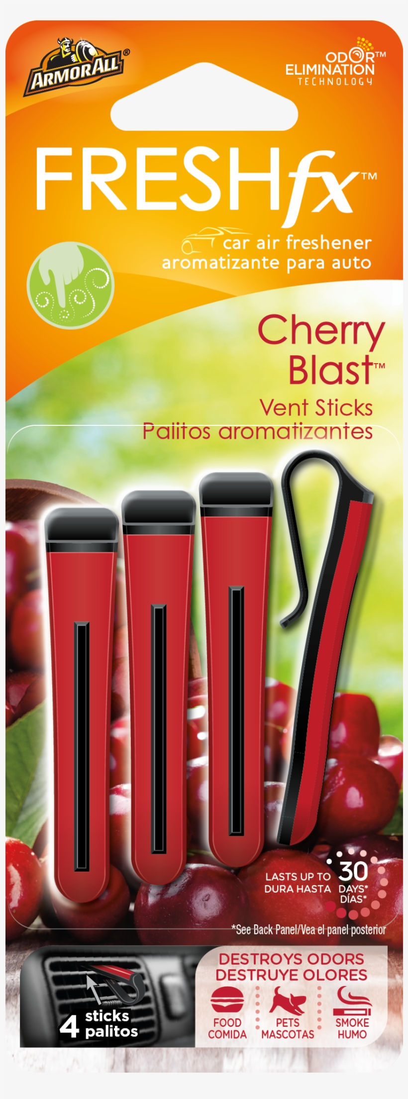 Armor All® Freshfx™ Car Air Freshener Vent Sticks Cherry - Armor All Freshfx Vent Sticks, transparent png download