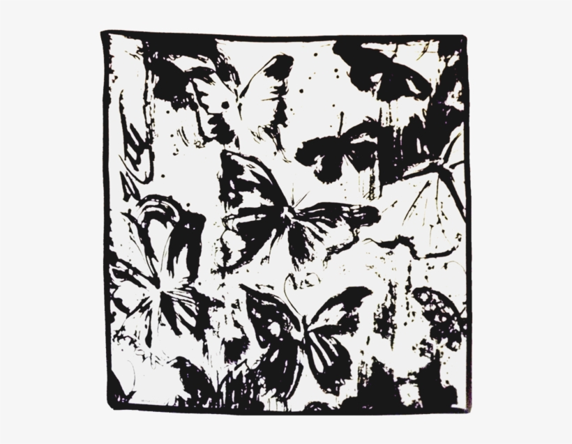 Drip Pattern On White Silk - Silk, transparent png download