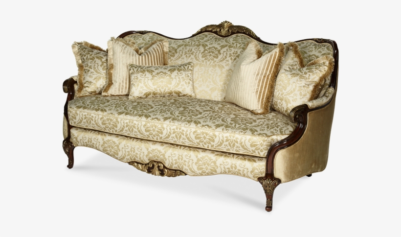 Imperial Court Wood Trim Sofa Grp1/opt1 - Michael Amini Imperial Court Sofa, transparent png download