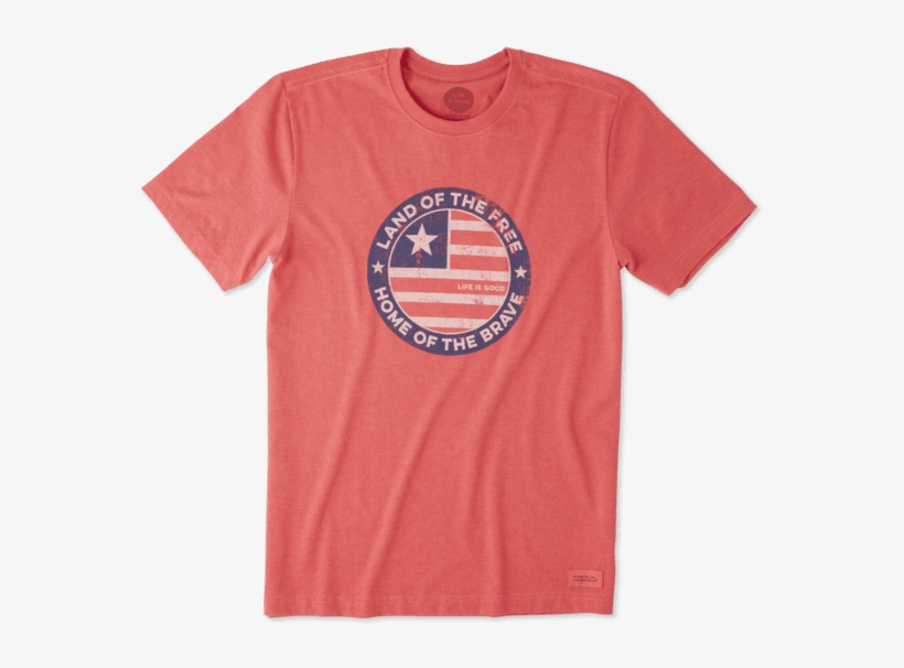 Men's Positively American Coin Crusher - Active Shirt, transparent png download