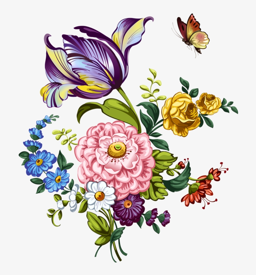 Vectorpage 5 [преобразованный] - Popeven Vintage Flower Linen Throw Pillow Case Decorative, transparent png download
