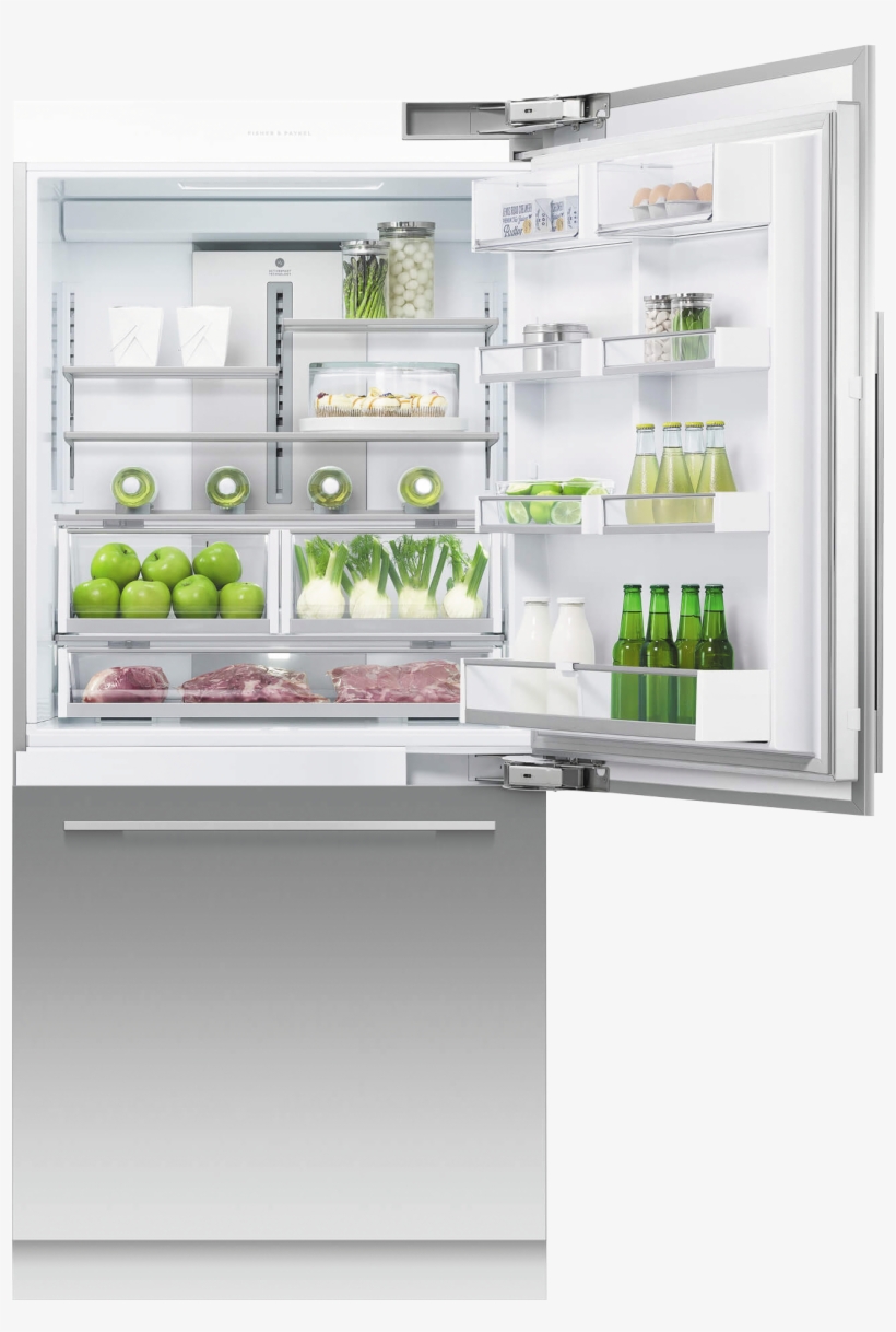 F&p Built In Bottom Mount Refrigerator Rs9120wrj1 - Fisher & Paykel Rs36w80rj1_n, transparent png download