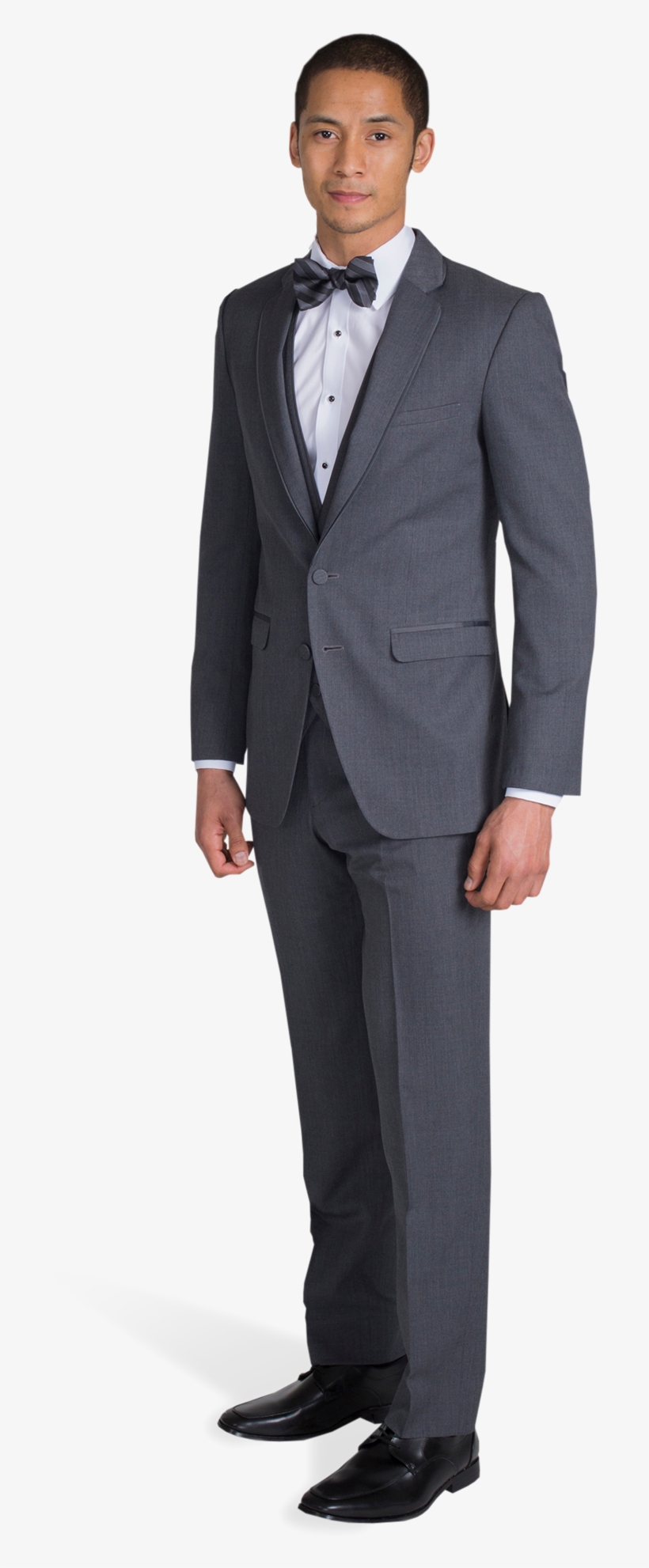 Charcoal Gray Notch Lapel Suit - Spy Suit, transparent png download