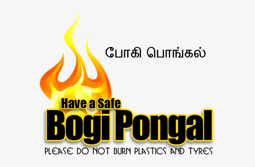 Safe Bogi Pongal - Fire, transparent png download