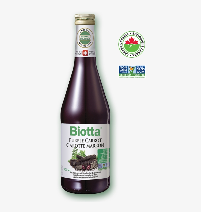 Biotta Purple Carrot Juice 500ml, transparent png download