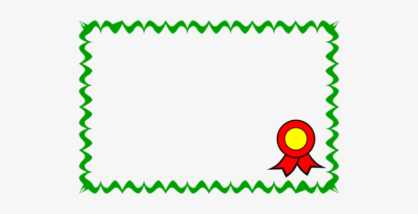 Certificate Border Card Frame Ribbon Certi - Certificate Clipart, transparent png download