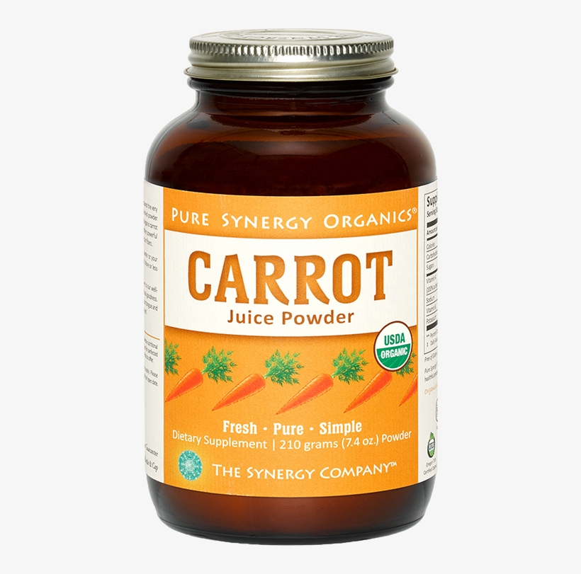 Carrot Juice Powder, - Pure Synergy Organics Carrot Juice Powder 7.4 Oz (210, transparent png download
