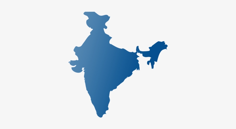 India Philip Morris Is A Joint Venture Between Philip - India Map In Black Colour, transparent png download