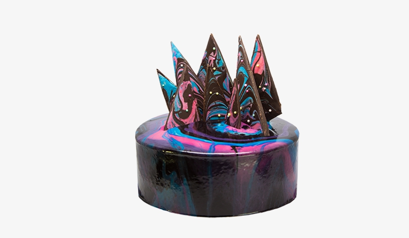 Marble Galaxy Cake - Triangle, transparent png download