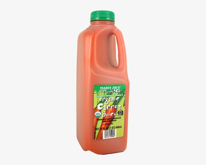 Trader Joe's Organic Carrot Juice 32oz $3 - Carrot Juice, transparent png download