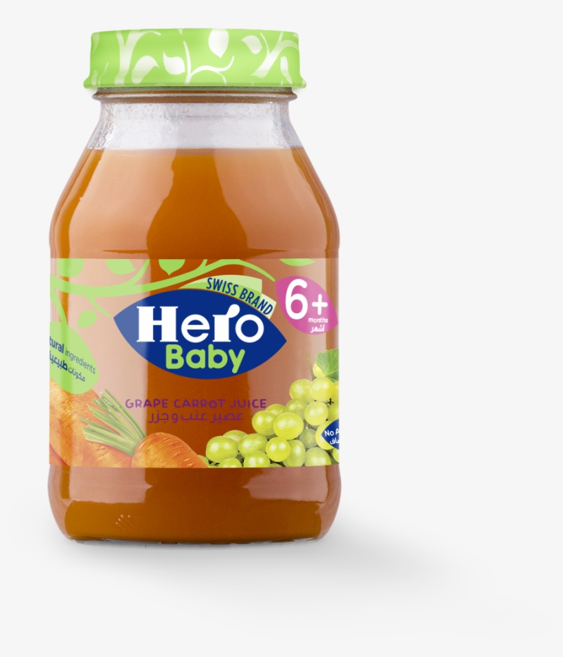 Grape Carrot Juice / عصير عنب وجزر - Hero Baby Juice, transparent png download