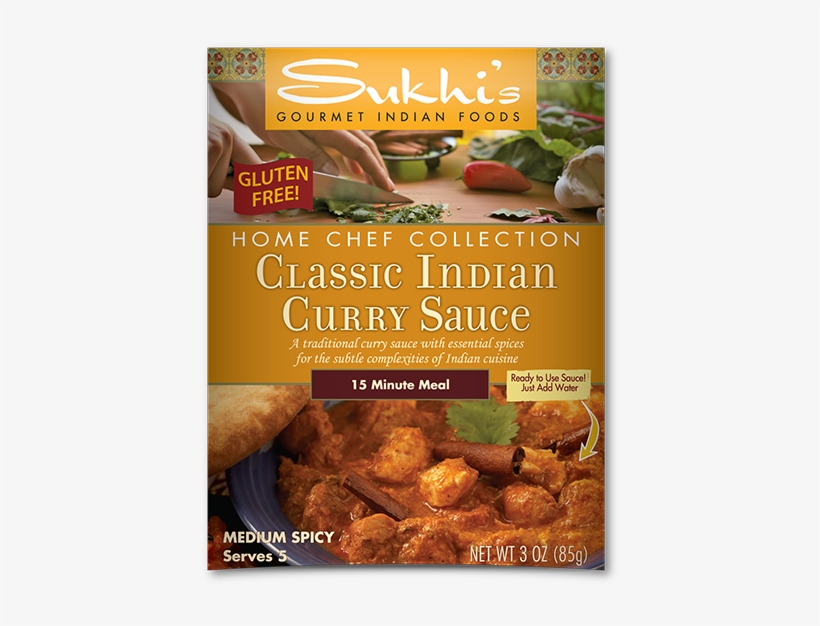 Classic Indian Curry Sauce - Sukhi's Gourmet Indian Food Classic Curry Sauce - 3, transparent png download