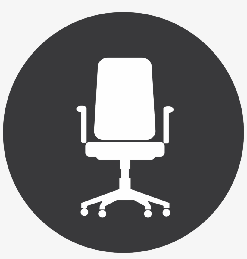 Featured Image - Office Chair Icon White, transparent png download