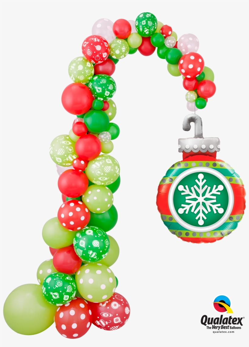 Christmas Ornament Balloon Column - Balloons Christmas Column, transparent png download