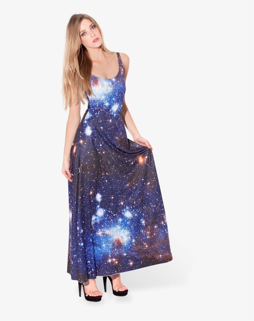 Emilia Carparelli On Twitter - Galaxy Dress, transparent png download