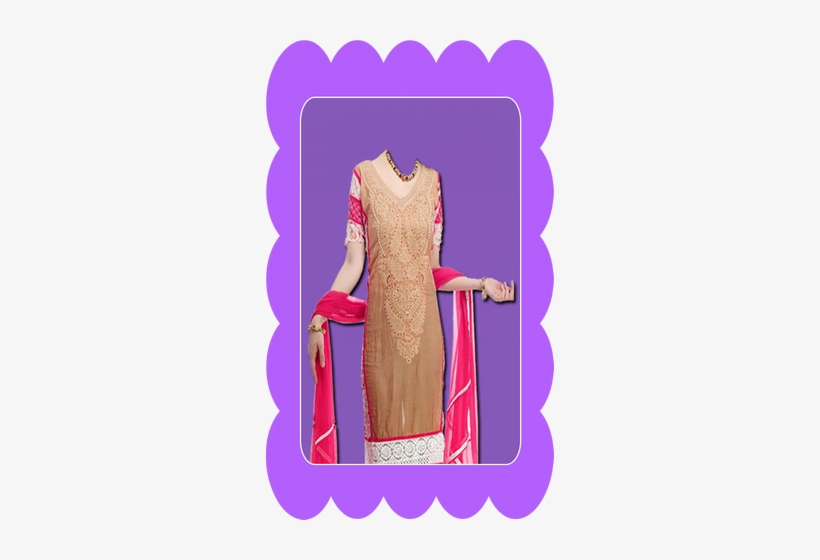Salwar Suit Photo Maker , Saree Photo Suit Camera ,photo - Costume, transparent png download