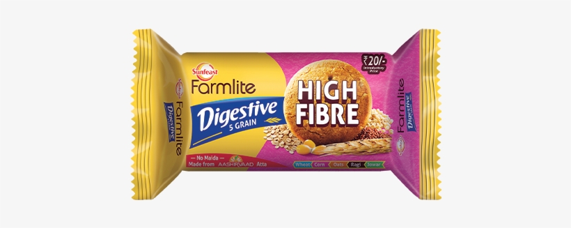 Sunfeast Farmlite Digestive High Fibre - Sunfeast Farmlite, transparent png download