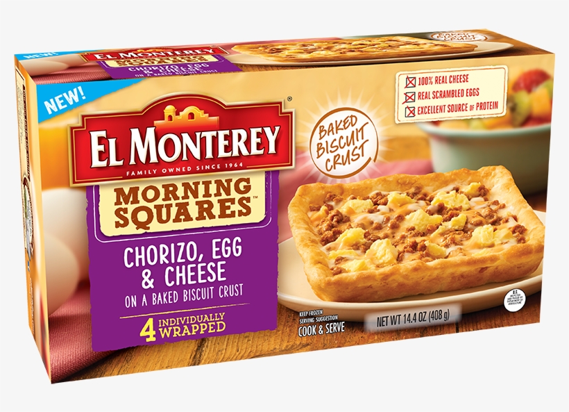Click To Zoom - El Monterey Morning Squares, Cheese, Egg, Sausage, transparent png download
