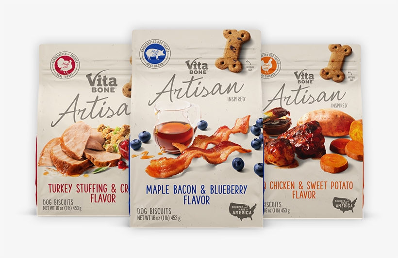 Savory Smells Baked In A Biscuit - Vita Bone Dog Biscuits, Bbq Chicken & Sweet Potato, transparent png download